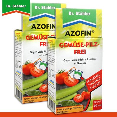 Dr. Stähler 2 x 20 ml Azofin Gemüse-Pilz-Frei Tomate Zucchini Gemüse
