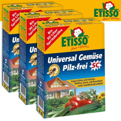 Etisso 3 x 24 ml Universal Gemüse Pilz-frei SC Konzentrat Mehltau Braunfäule