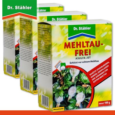 Dr. Stähler 3 x 100 g Mehltau Frei Asulfa Jet
