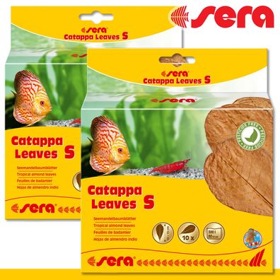 sera 2x10 St Catappa Leaves S Seemandelbaumblätter natürliche Wasseraufbereitung
