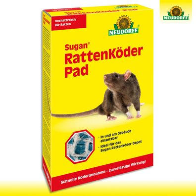 Neudorff Sugan 400g RattenKöder Pad Gift Bekämpfung Schutz Haus Garage Dach