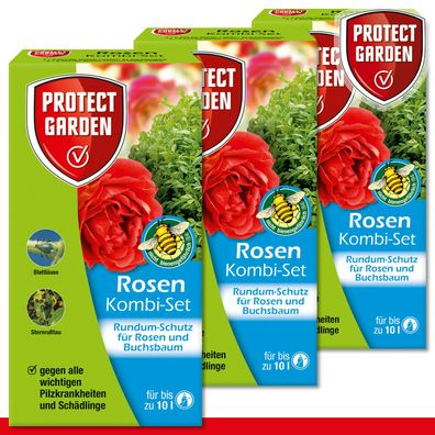 Protect Garden 3 x 130 ml Rosen Kombi-Set