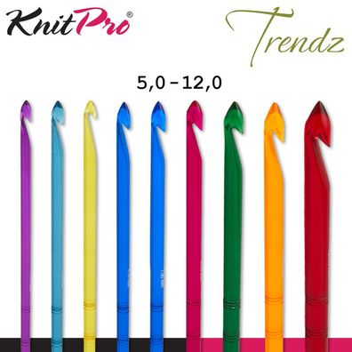 KnitPro Trendz Häkelnadel stylisch geschmeidig langlebig Acryl 9 Größen