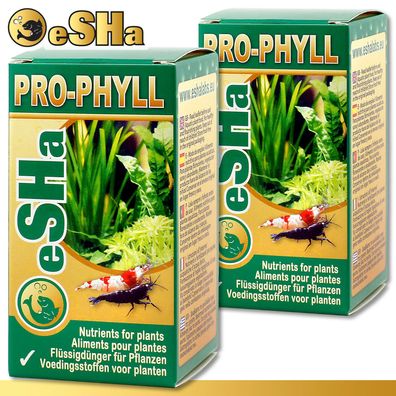 eSHa 2 x 20 ml Pro-Phyll | Pflanzendünger und -nährstoffe für Aquarienpflanzen