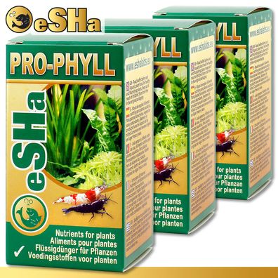 eSHa 3 x 20 ml Pro-Phyll | Pflanzendünger und -nährstoffe für Aquarienpflanzen