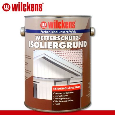 Wilckens 2,5 l Wetterschutz-Isoliergrund Weiß Imprägnierung Isolierfarbe Primer