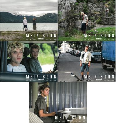 Mein Sohn - 5 Original Kino-Aushangfotos - Jonas Dassler, Anke Engelke - Filmposter