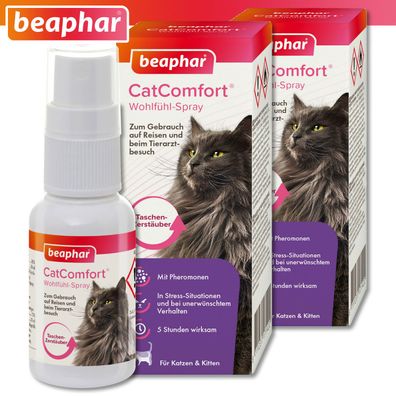 Beaphar 2 x 30 ml CatComfort® Wohlfühl-Spray für Katzen