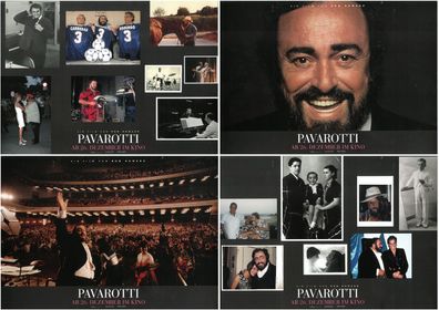 Pavarotti - 4 Original Kino-Aushangfotos - Bono, José Carreras - Filmposter