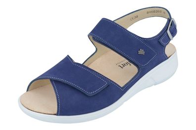 FINN Comfort Anaco Damen Sandale blau royal Nabuk Nubukleder