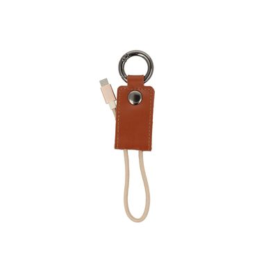 Networx Keyring Cable Schlüsselanhänger Micro-USB 22 cm braun