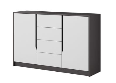 Kommode 138 cm SEGA B Sideboard 2 Türen 4 Schubladen