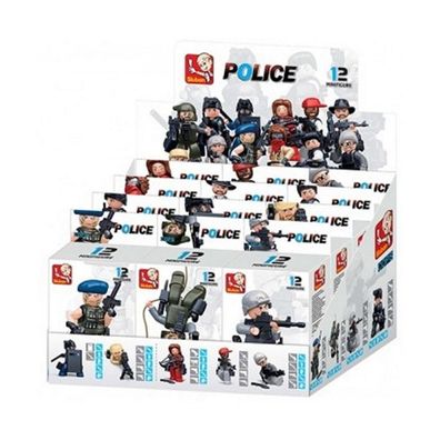 Sluban Police Polizeiagenten Spielfigur Spielzeug Mitbringsel M38-B0586 Bauklotz