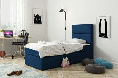 Boxspringbett MP3 Kinderbett Studentenbett Betten Bett 1x Bettkästen Matratze H3
