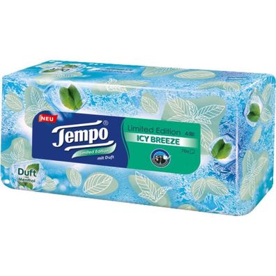 Tempo Taschent?cher Box Limited Edition Duft Icy Breeze 70er Pack