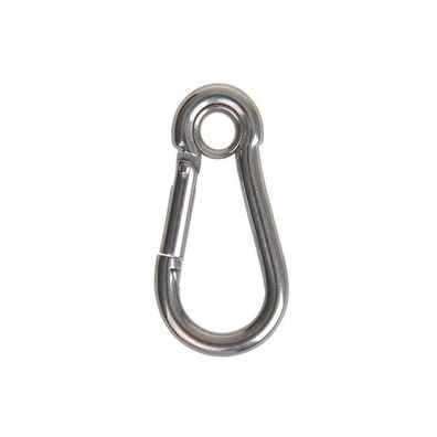 Karabiner 70x7mm Birnenform geschlossen, A4 RVS AISI 316, 750 daN