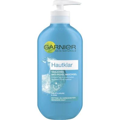 52,30EUR/1l Garnier Hautklar Anti-Pickel Waschgel Skin Active Gesicht 200ml