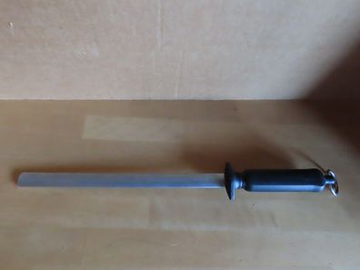 Wetzstahl Messerschärfer Flachstahl schwarzer Kunststoffgriff ca. 40,5 cm lang
