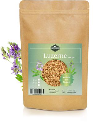 Martenbrown® Luzerne Saatgut 2,5kg Ewiger Klee Samen | Alfalfa Saat | Gründüng