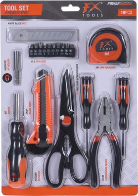 FX Tools Werkzeugset 19-teilig Werkzeugsatz Verschiedenes Heimwerker Zubeh?r