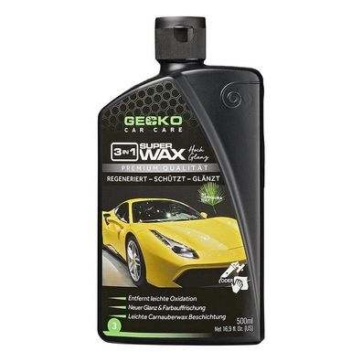40,16EUR/1l Gecko Car Care Super Wax 3 in 1 Auto Politur 500ml