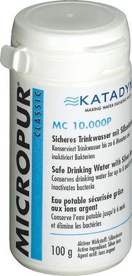 317,30EUR/1kg Katadyn Trinkwasserkonservierung Micropur 100g Classic Pulver