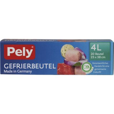 0,36 Euro pro St?ck Pely Gefrierbeutel 4L 20 St?ck made in Germany f?r unsere gemein