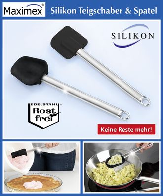 Silikon Teigschabe und Spatel 2tlg. Set