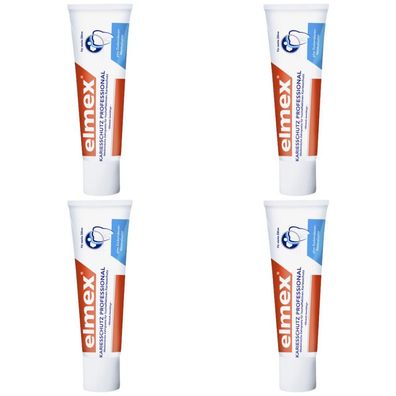 7,94EUR/100ml 4 x Elmex Karriesschutz Professional 75ml Tube Zahnpflege Zahncreme