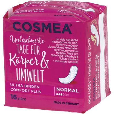 Cosmea Ultra Binden Slipeinlagen Normal 16er Menstruation Periode Intimpflege