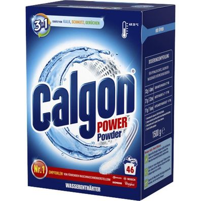 14,56 Euro pro kg Calgon 3in1 Power Pulver 1,5kg Wasserenth?rter gegen Kalkablagerun