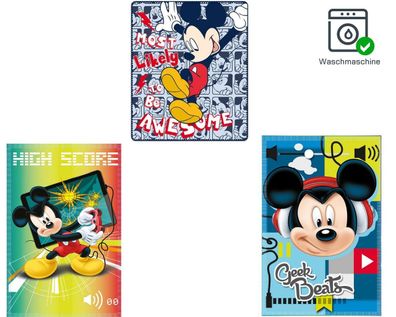 Disney Mickey Maus Fleecedecke, Kuscheldecke, Kinderdecke, Schmusedecke