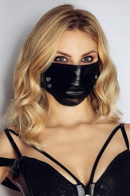 Noir Maske Nieten - Farbe: schwarz - Gr??e: S-L