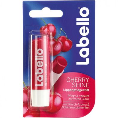 1.331,25EUR/1kg Labello Lippenpflegestift Cherry Shine 4,8g Kirsch Lippenbalsam