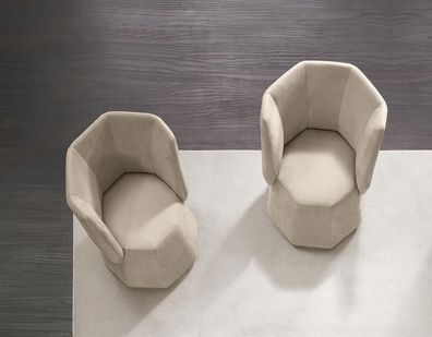 Design Sessel Luxus Einsitzer Modern Lehn Textil 1 Sitz Möbel Einsitzer Prianera