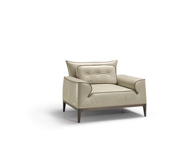Design Leder Sessel Wohnzimmer Lounge Luxus Stuhl Design Möbel Braun Prianera