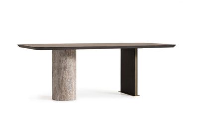 Esstisch Esszimmertisch Tisch Esszimmer Holz Braun 220 cm Moderne