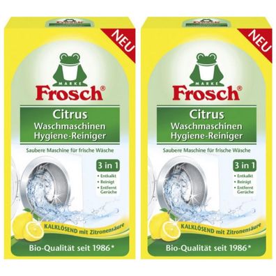 21,70EUR/1kg 2 x Frosch Waschmaschinen Hygiene-Reiniger 3-in-1-Formel 250g