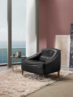 Sessel Polster Sitzer Modern Design Leder Relax Sessel Lounge Luxus Wohnzimmer