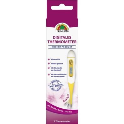 Sunlife Fieberthermometer Flex Digitales Thermometer Medizinprodukt