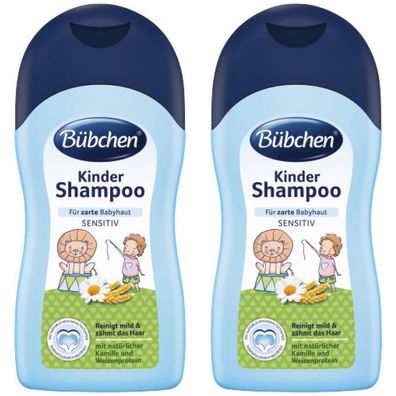 16,58EUR/1l 2 x B?bchen Kinder Shampoo Haarshampoo Sensitiv Kinderhaar 400ml