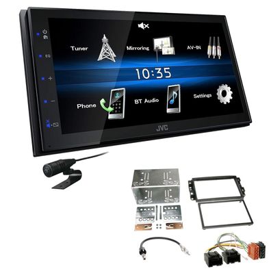 JVC 2 DIN Digital Autoradio Bluetooth USB für Chevrolet Epica 2006-2011 schwarz
