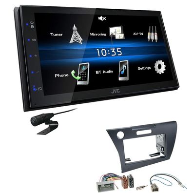 JVC 2 DIN Digital Autoradio Bluetooth USB für Honda CR-Z ab 2010 schwarz