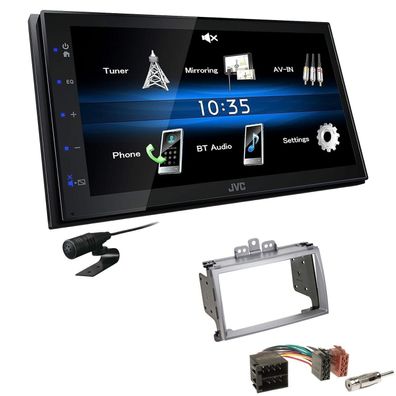 JVC 2 DIN Digital Autoradio Bluetooth USB für Hyundai i20 2009-2012 silber
