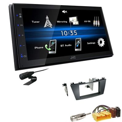 JVC 2 DIN Digital Autoradio Bluetooth USB für Mazda 5 ab 2010 in schwarz