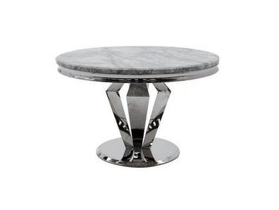 Luxus Esstisch Runder Tisch Esszimmer Marmor Design Tische Rund 130 cm neu