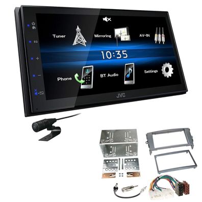 JVC 2 DIN Digital Autoradio Bluetooth USB für Toyota Auris anthrazit 07-12