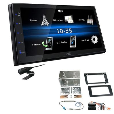 JVC 2 DIN Digital Autoradio Bluetooth für Audi A4 2004-2009 schwarz Teilaktiv