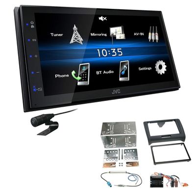 JVC 2 DIN Digital Autoradio Bluetooth für Audi TT 2006-2014 schwarz Teilaktiv