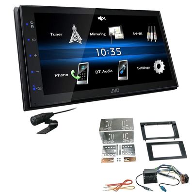 JVC 2 DIN Digital Autoradio Bluetooth für Seat Exeo ab 2009 schwarz ohne Canbus